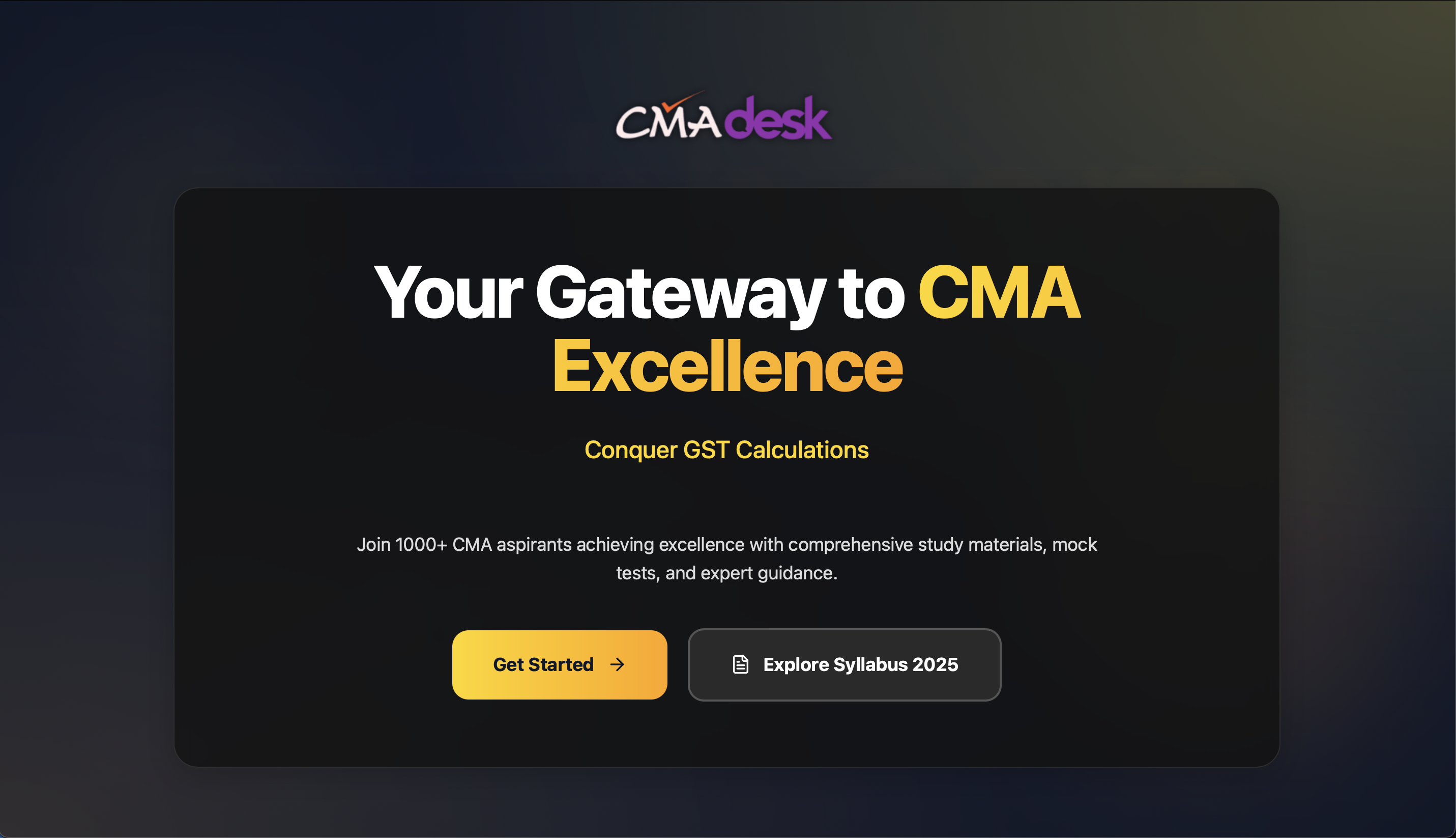 CMAdesk Homepage
